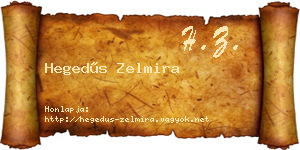 Hegedűs Zelmira névjegykártya